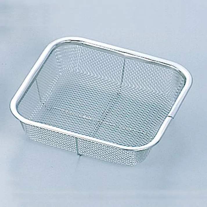 ESCO 180x180x 45mm ミニ角ざる(ステンレス製) EA992C-173(CDC)【別送品】