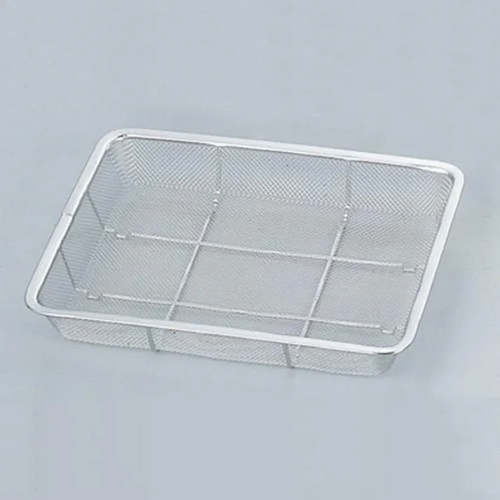 ESCO 250x200x 30mm 浅型角ざる(ステンレス製) EA992C-181(CDC)【別送品】