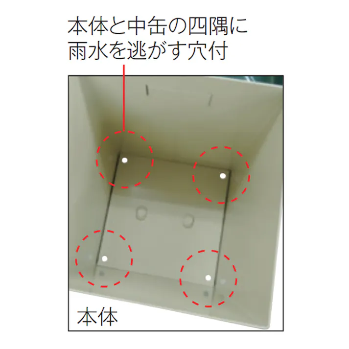 テラモト 380x300x810mm 吸いがら入れ(屋外スタンドD型) EA995AA-25(CDC)【別送品】