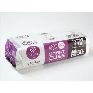 日本サニパック ポリ袋(半透明/取手付/50枚) 650x800mm/45L EA995AD-703 4518340345010【別送品】