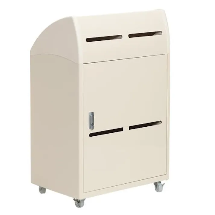 テラモト 機密文章回収ボックス EA995C-76(CDC)【別送品】