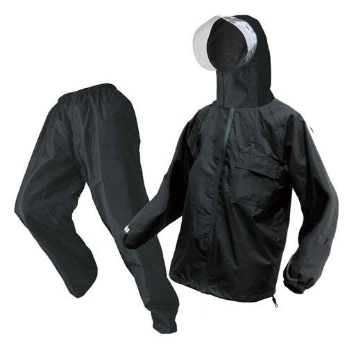 ESCO [LL] 透湿性レインウェアー(黒) EA996XZ-23B(CDC)【別送品