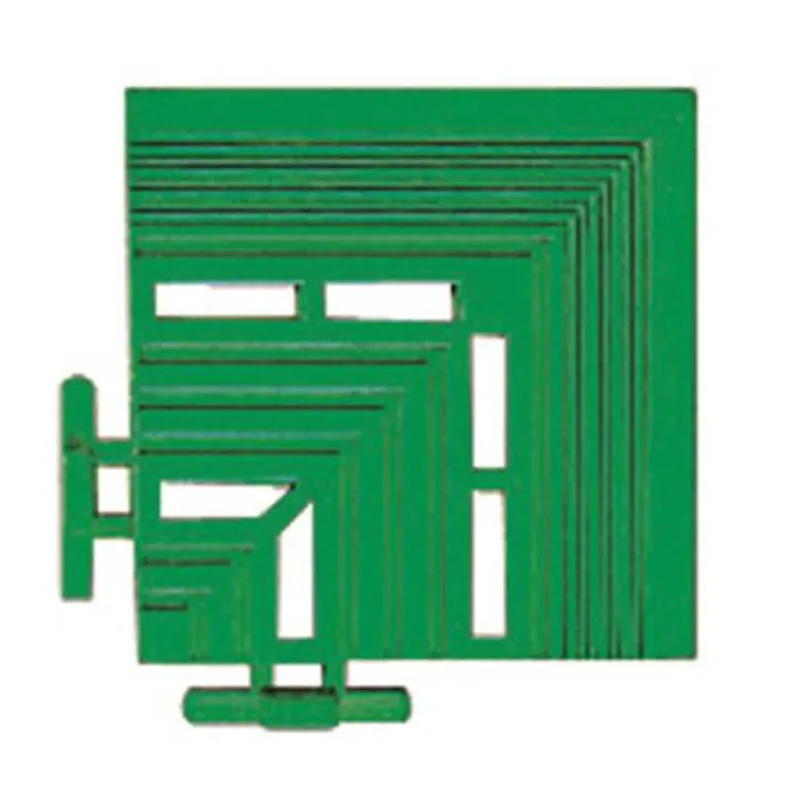 テラモト 角ふち(グリーン) 100x100x25mm EA997RJ-322 4518340193208【別送品】