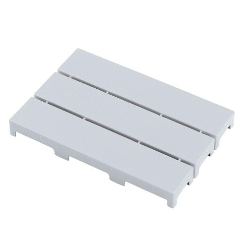 すのこ　プラスチック20枚 テラモト 297x 444mm すのこ(プラスチック製/グレー) EA997RJ-34