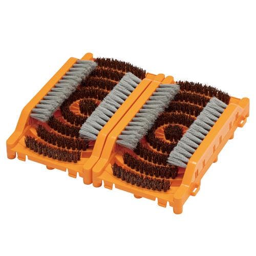 テラモト 泥落しブラシマット(2個) 412x372x80mm EA997RX-321 4518340191990【別送品】