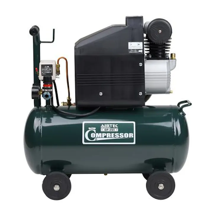 ナカトミ エアーコンプレッサー(タンク25L) AC100V/0.37kW EA116PN-21 4518340393035【別送品】