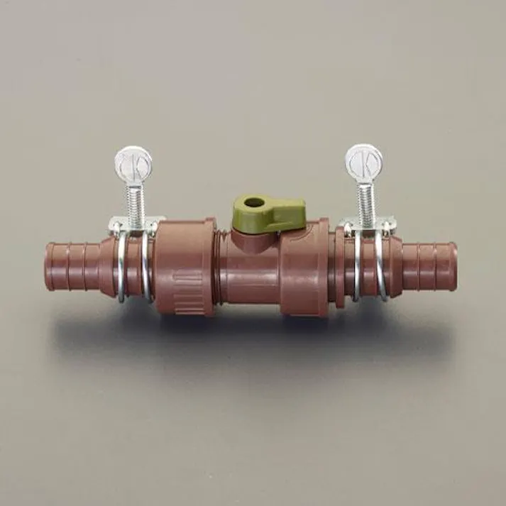 内径15・18mm コック付ホースジョイント EA124LH-12B 4518340349117 (CDC)【別送品】