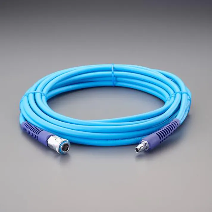 耐低温エアーホース(カプラー付/PVC) 6.5x10mm/20m EA125CG-220 4518340384217【別送品】