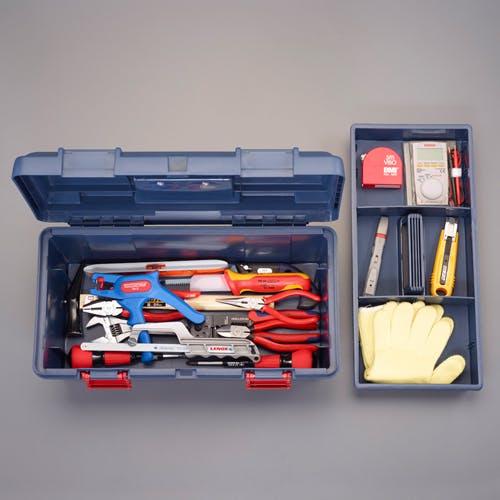電気工事用工具セット [18個組] EA33D 4518340427198【別送品】 | 作業