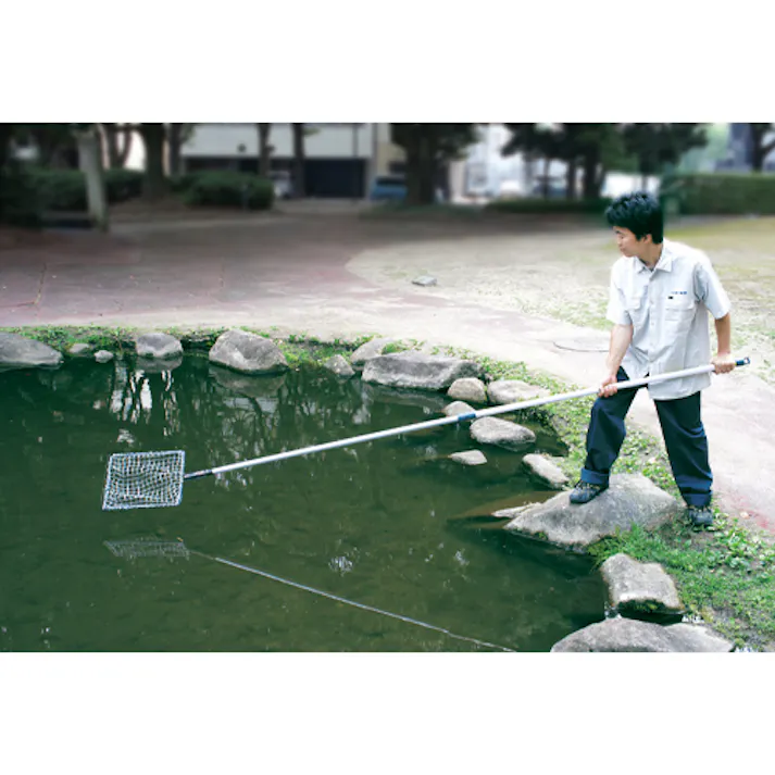 浅型すくい網(伸縮式) 1800-2850mm EA340XG-15 4518340368316【別送品】