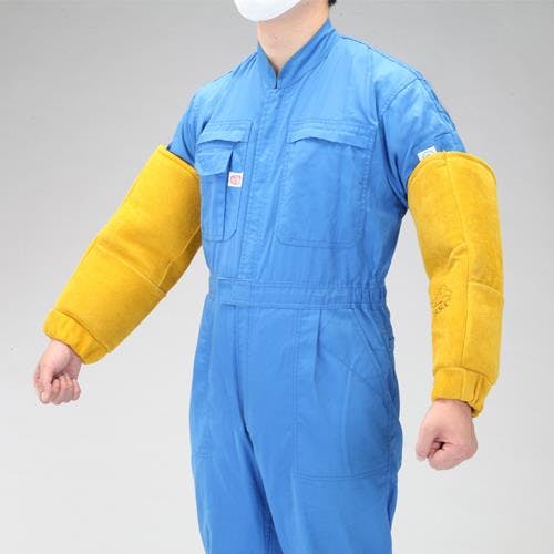 腕カバー(熔接用・牛革/1双) 400mm EA353AR-12 4550061249819【別送品】