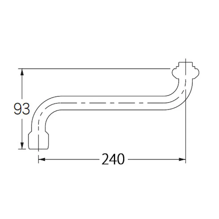 カクダイ 泡沫水栓ノズル W26x20T/240mm EA468BZ-72A 4518340410671【別送品】