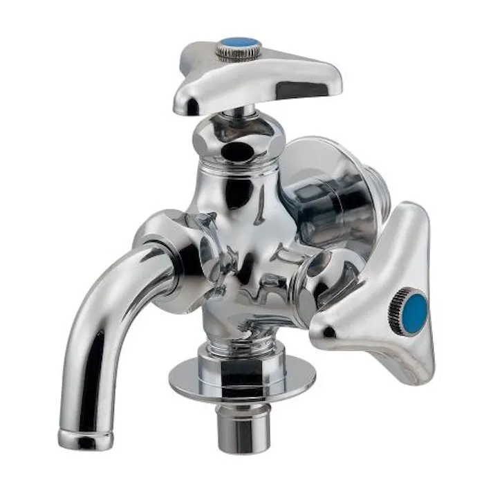 洗濯機用双口横水栓 PJ 1/2” EA468CF-36 4518340428522【別送品】