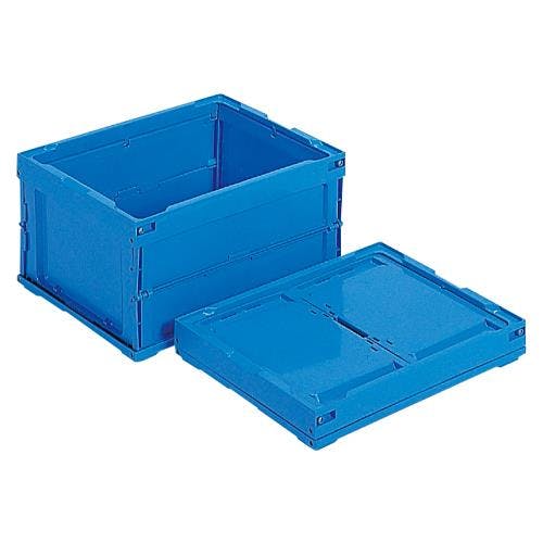 三甲(サンコー) 折畳コンテナ(青) 437x325x239mm/26.8L EA506AA-79 4518340405011【別送品】