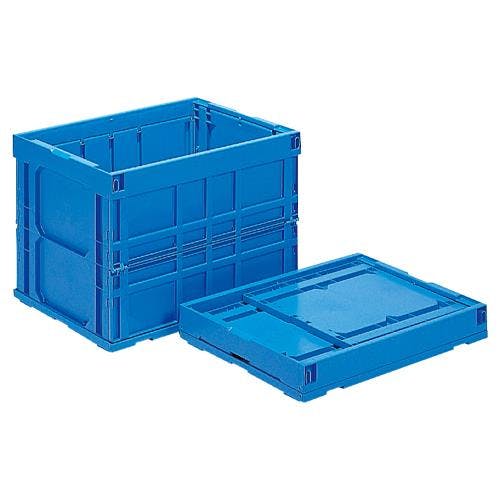 三甲(サンコー) 折畳コンテナ(青) 650x491x470mm/ 123L EA506AA-89 4518340405356【別送品】