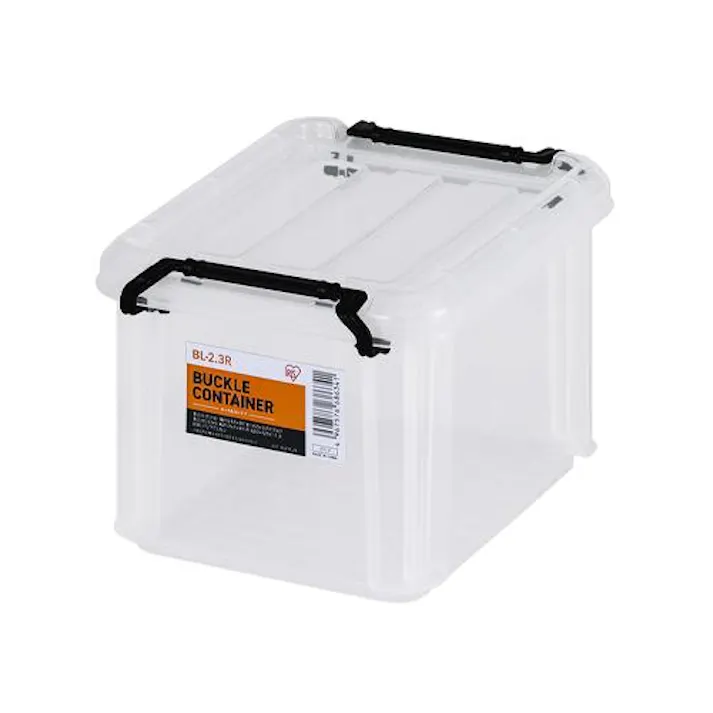 210×165×130mm 収納ケース(バックル付/クリア) EA506AB-32A 4518340409804 (CDC)【別送品】