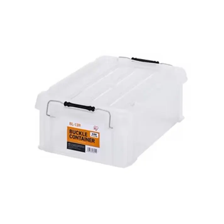 450×295×159mm 収納ケース(バックル付/クリア) EA506AB-38A 4518340431898 (CDC)【別送品】