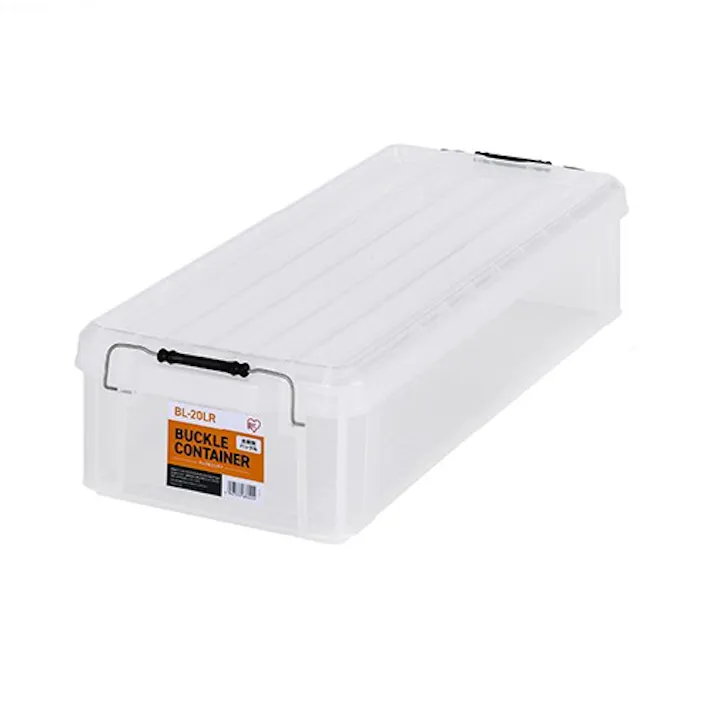 710×300×160mm 収納ケース(バックル付/クリアー/4個) EA506AB-50CC 4518340433717 (CDC)【別送品】