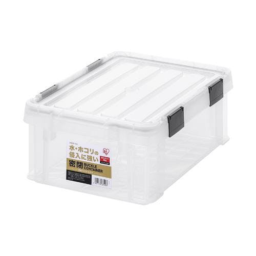 アイリスオーヤマ(IRIS OHYAMA) 収納ケース(バックル付/クリアー) 447x295x162mm EA506LA-12C 4518340397057【別送品】