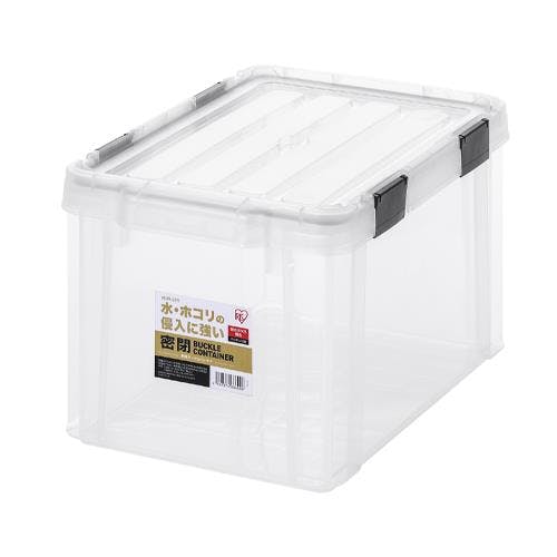 アイリスオーヤマ(IRIS OHYAMA) 収納ケース(バックル付/クリアー) 447x295x258mm EA506LA-19C 4518340397033【別送品】