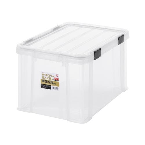 アイリスオーヤマ(IRIS OHYAMA) 収納ケース(バックル付/クリア/3個) 579x386x325mm EA506LA-43CA 4518340376540【別送品】