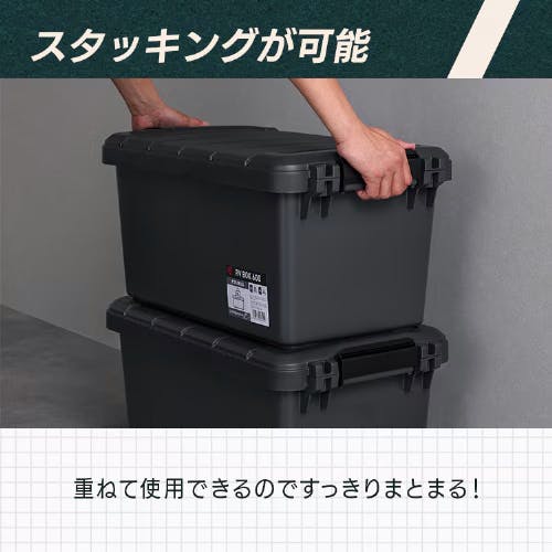 アイリスオーヤマ(IRIS OHYAMA) 収納ボックス(バックル付