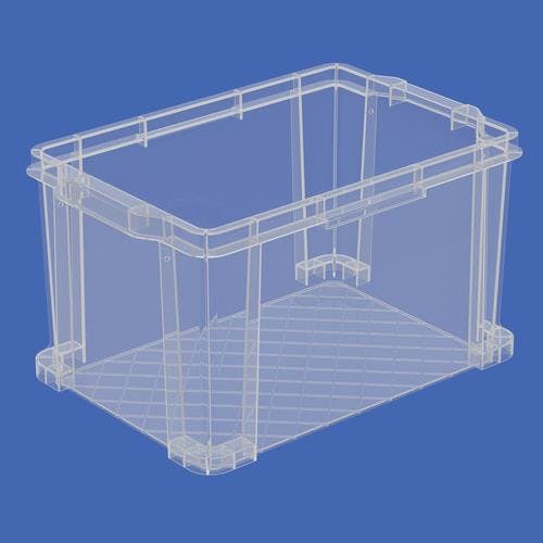 三甲(サンコー) 収納ボックス(透明) 430x286x244mm/22.1L EA506LF-6 4518340370753【別送品】