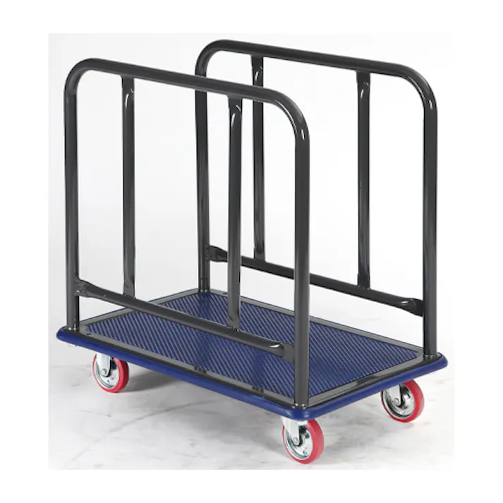 東信製作所(トーシン) 運搬車(手摺付/赤タイヤ) 740x480x770mm/150kg EA520LT-1A 4518340395312【別送品】