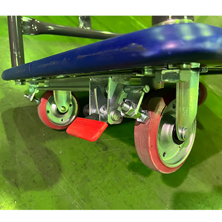 東信製作所(トーシン) 運搬車(手摺付/赤タイヤ) 740x480x770mm/150kg EA520LT-1A 4518340395312【別送品】