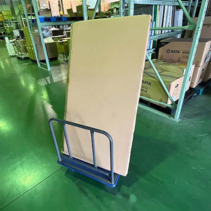 東信製作所(トーシン) 運搬車(手摺付/赤タイヤ) 740x480x770mm/150kg EA520LT-1A 4518340395312【別送品】