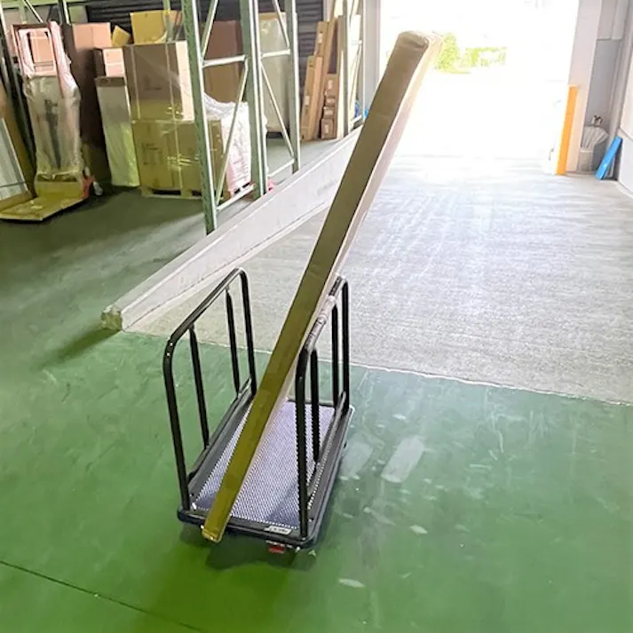 東信製作所(トーシン) 運搬車(手摺付/赤タイヤ) 740x480x770mm/150kg EA520LT-1A 4518340395312【別送品】