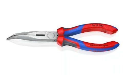 KNIPEX(クニペックス) ラジオペンチ(グリップ付/先曲/磨き) 200mm EA537KE-2A 4518340411975【別送品】