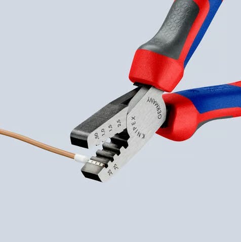 KNIPEX(クニペックス) 圧着ペンチ(フェルール端子用) 0.25-2.5平方