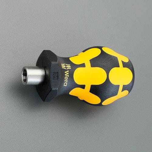 Wera ドライバーハンドル(ESD/スタビー型) 1/4”Hex/64mm EA560WV-31A 4550061488461【別送品】