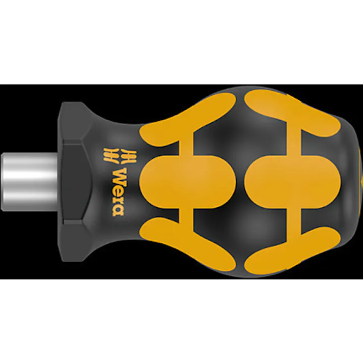 Wera ドライバーハンドル(ESD/スタビー型) 1/4”Hex/64mm EA560WV-31A 4550061488461【別送品】