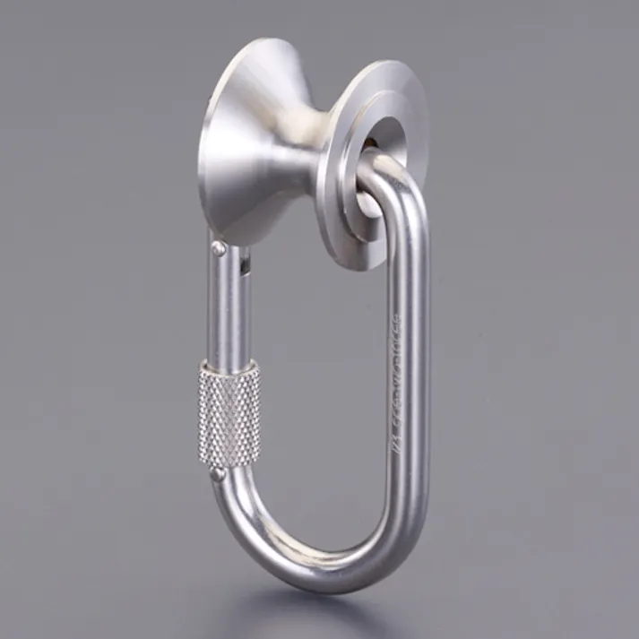 プーリーカラビナ(ステンレス製) 100kg/φ16mm EA638AR-12 4518340386020【別送品】