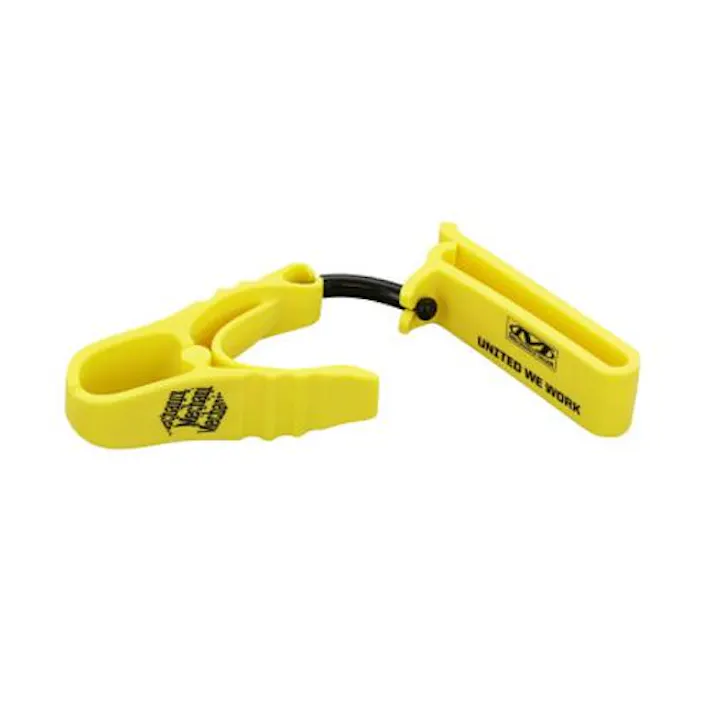 グローブクリップ(開口15mm/イエロー) EA638CG-62 4518340386419 (CDC)【別送品】