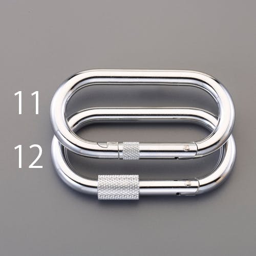 カラビナ(スチール製) 89x36x10mm EA638JW-11 4518340386006【別送品