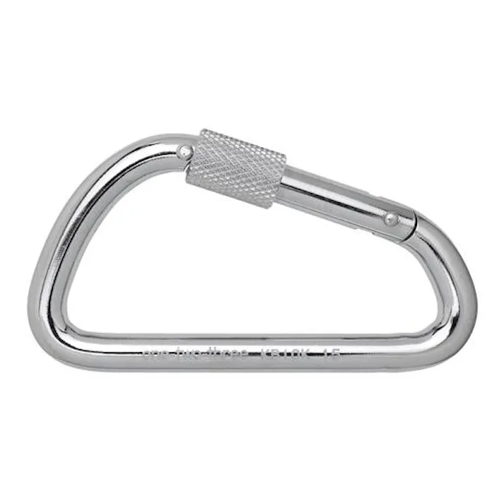 94×40×10mm カラビナ(スチール製/安全環付) EA638JW-22 4518340386112 (CDC)【別送品】