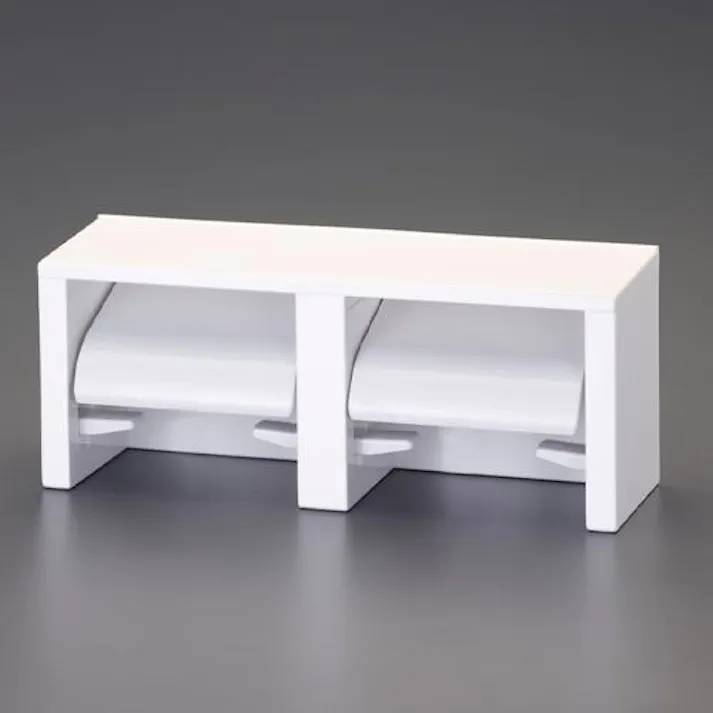 324×100×131.5mm トイレットペーパーホルダー(2連) EA638LD-10A 4518340239265 (CDC)【別送品】