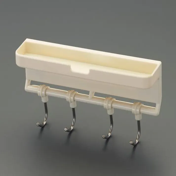 154×35×60mm 4連スライドフック(粘着) EA638LL-23 4518340350038 (CDC)【別送品】