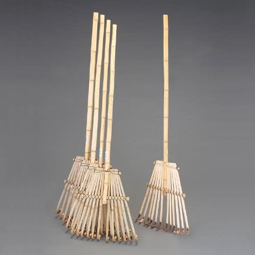 レーキ(竹・5本組) 500x1560mm EA650RA-12A 4518340312654【別送品】