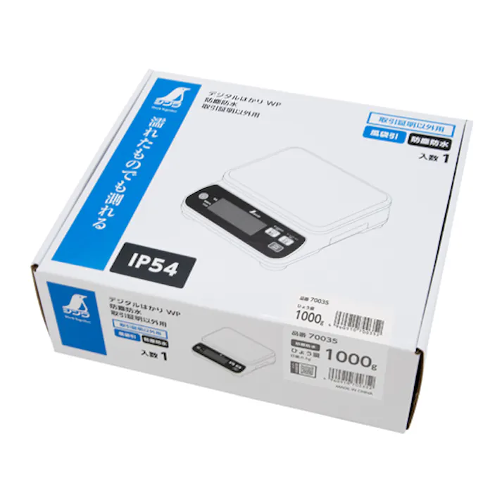 シンワ測定 防水・防塵デジタルはかり 1000g(0.5g) EA715SF-1 4518340374584【別送品】