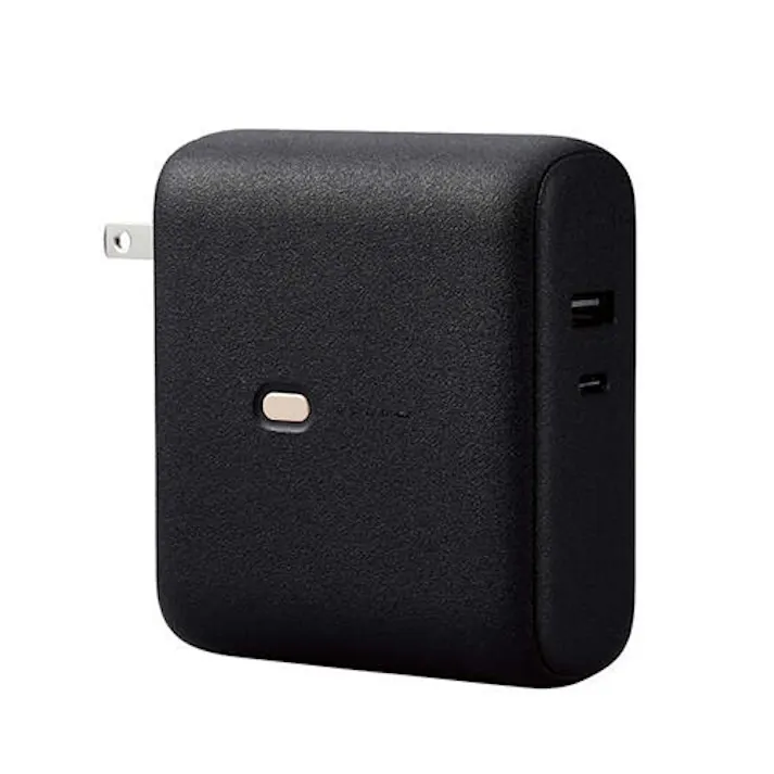 10000mAh モバイルバッテリー(AC充電器一体型) EA758YK-603A 4518340283930 (CDC)【別送品】