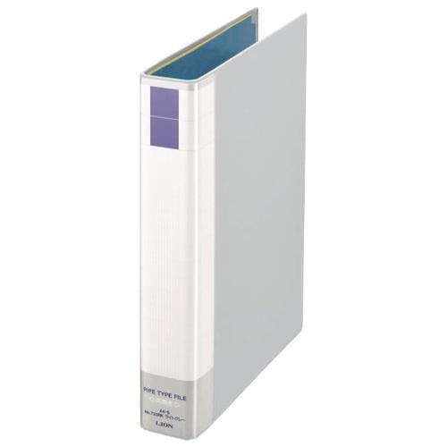 ライオン事務器(LION) 両開きパイプ式ファイル(300枚/グレー) A4/S型 EA762CL-211 4518340409255【別送品】