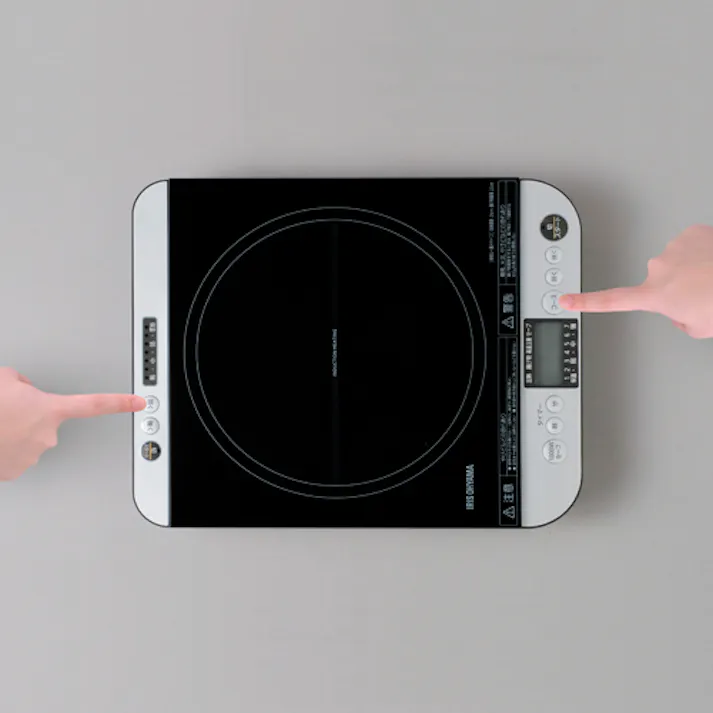 アイリスオーヤマ(IRIS OHYAMA) IH調理器 290x360x45mm AC100V/1400W EA763AK-42 4550061412961【別送品】