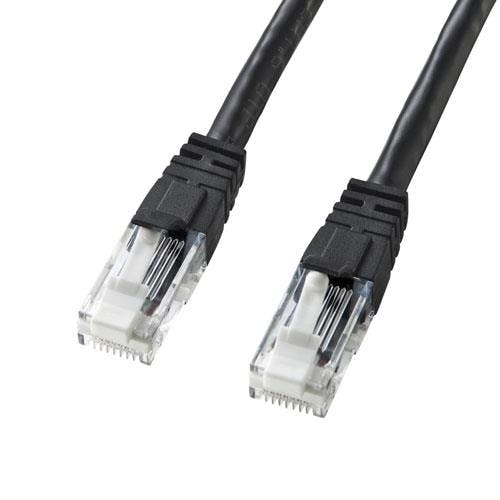 サンワサプライ LANケーブル(CAT6/つめ折れ防止/ブラック) 7m EA764BB-236A 4550061932698【別送品】