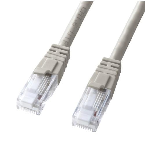 サンワサプライ LANケーブル(CAT6/つめ折れ防止/ライトグレー) 0.2m EA764BB-240A 4550061896334【別送品】