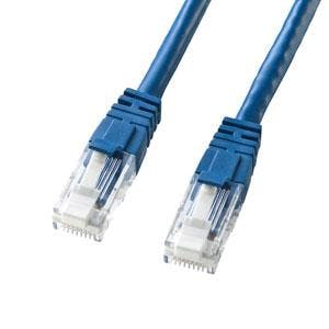 サンワサプライ LANケーブル(CAT6/つめ折れ防止/ブルー) 15m EA764BB-268A 4550061125151【別送品】