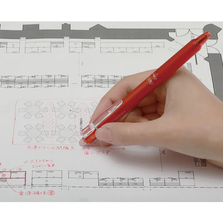 ボールペン(赤・ゲルインク・ノック式/10本) 0.5mm EA765MG-702 4518340393943【別送品】